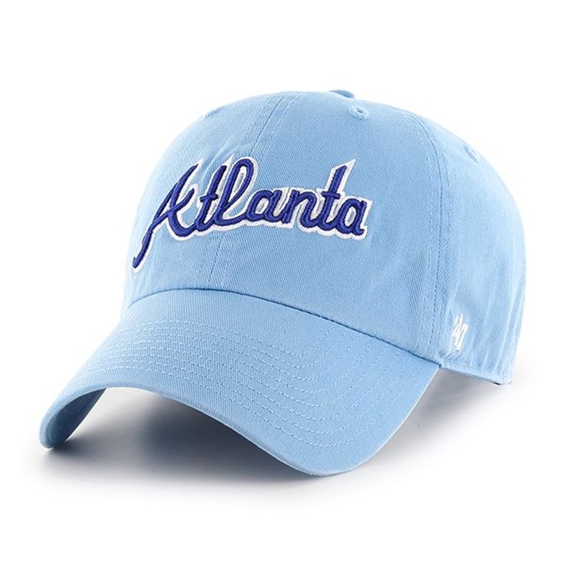 Atlanta Braves MLB 47 Brand Men’s Light Blue Vintage Clean Up Adjustable Hat