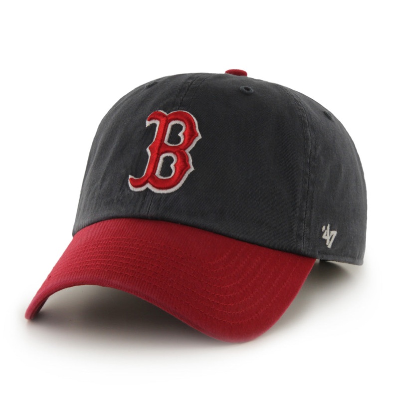 Boston Red Sox MLB 47 Brand Men’s Navy/Red Two Tone Clean Up Adjustable Hat