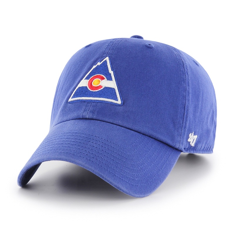Colorado Rockies NHL 47 Brand Men’s Royal Blue Vintage 1976 Clean Up Adjustable Hat