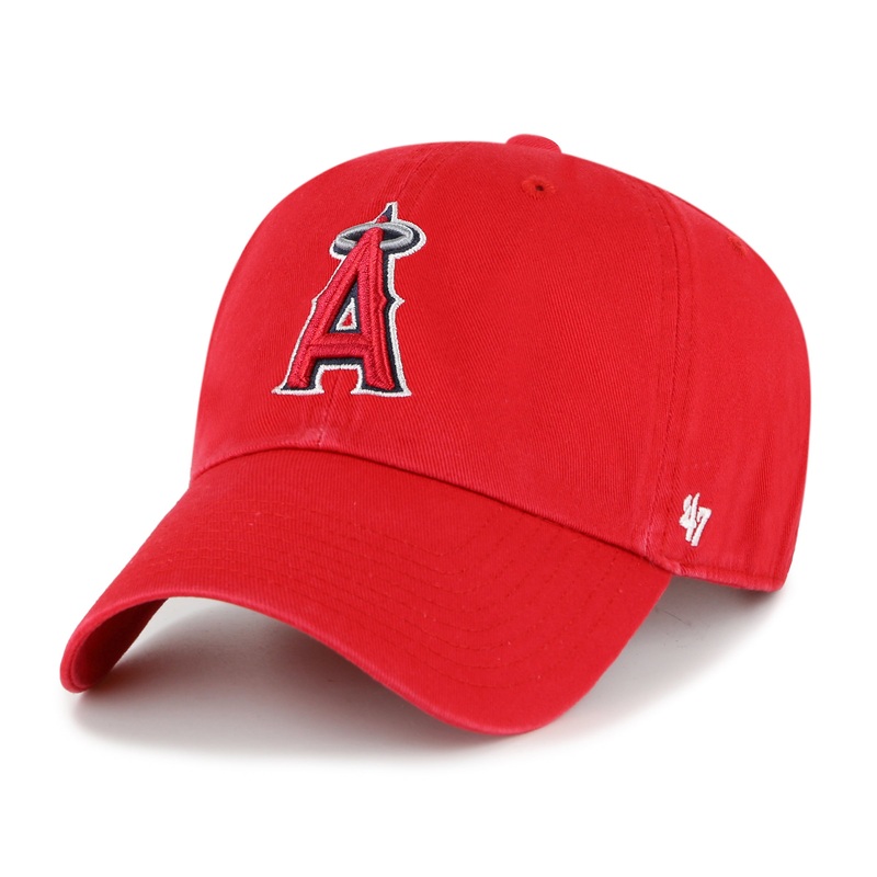 Los Angeles Angels MLB 47 Brand Men’s Red Clean Up US Adjustable Hat