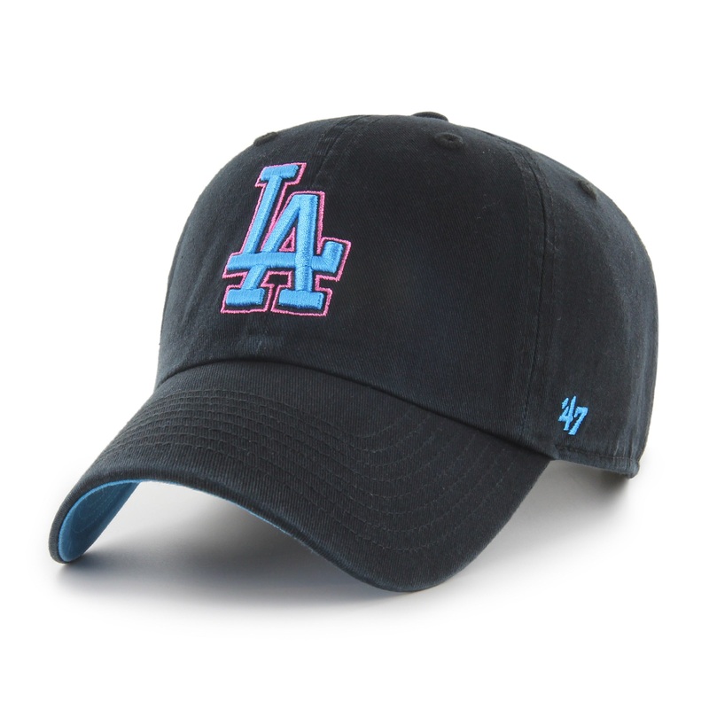 Los Angeles Dodgers MLB 47 Brand Men’s Black Ocean Drive Clean Up Adjustable Hat