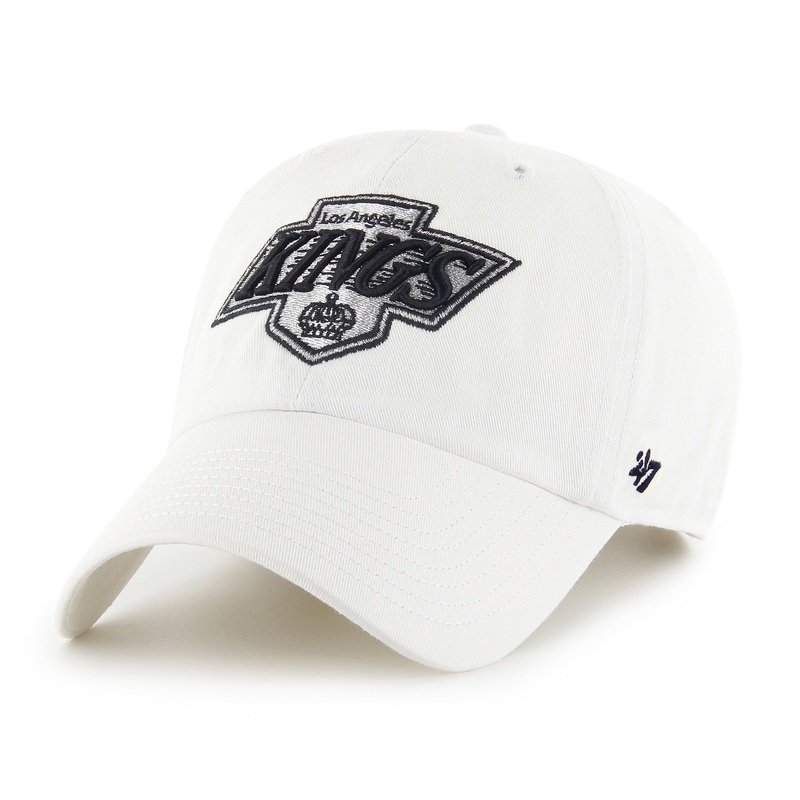 Los Angeles Kings NHL 47 Brand Men’s White Vintage 1988 Clean Up Adjustable Hat
