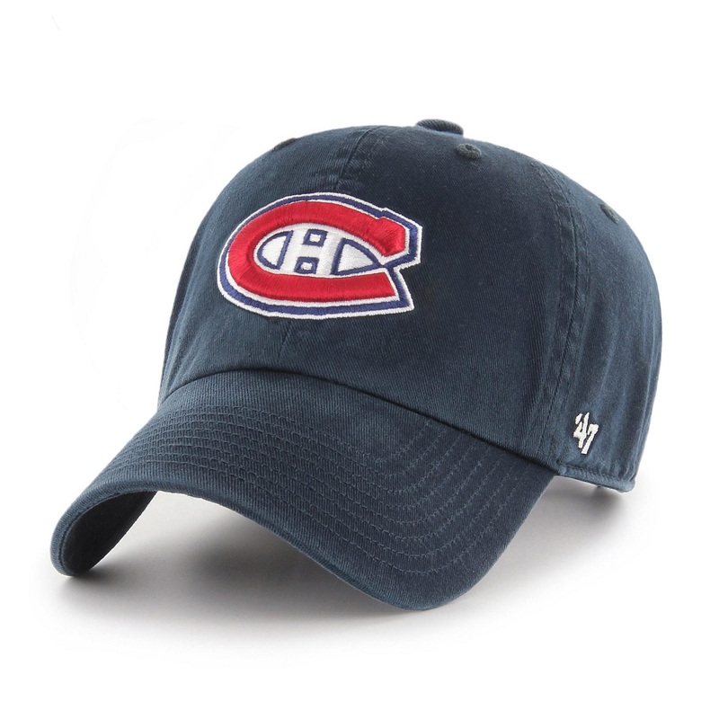 Montreal Canadiens NHL 47 Brand Men’s Navy Clean Up Adjustable Hat