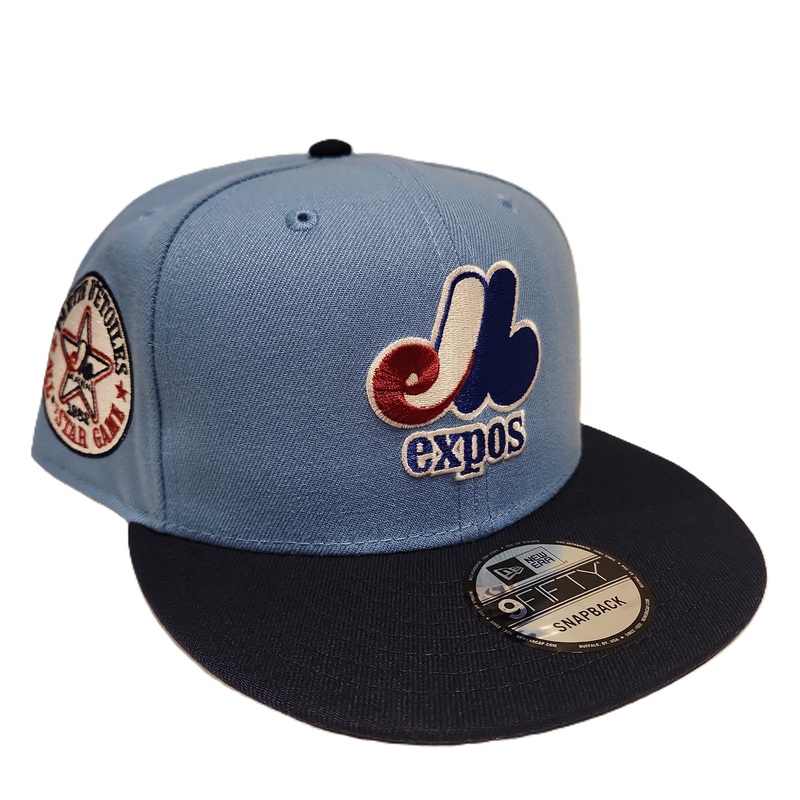 Montreal Expos MLB New Era Men’s Light Blue 9Fifty Cooperstown 1982 All Star Game Retro Uniform Snapback