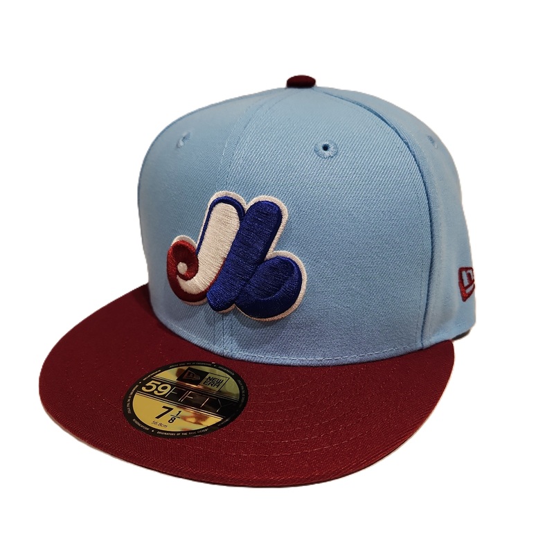 Montreal Expos MLB New Era Men’s Light Blue/Red 59Fifty Cooperstown Two Tone Fitted Hat