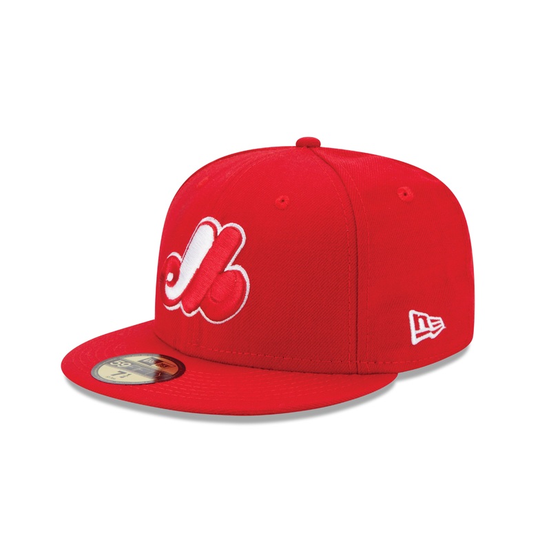 Montreal Expos MLB New Era Men’s Red 59Fifty Cooperstown Fitted Hat