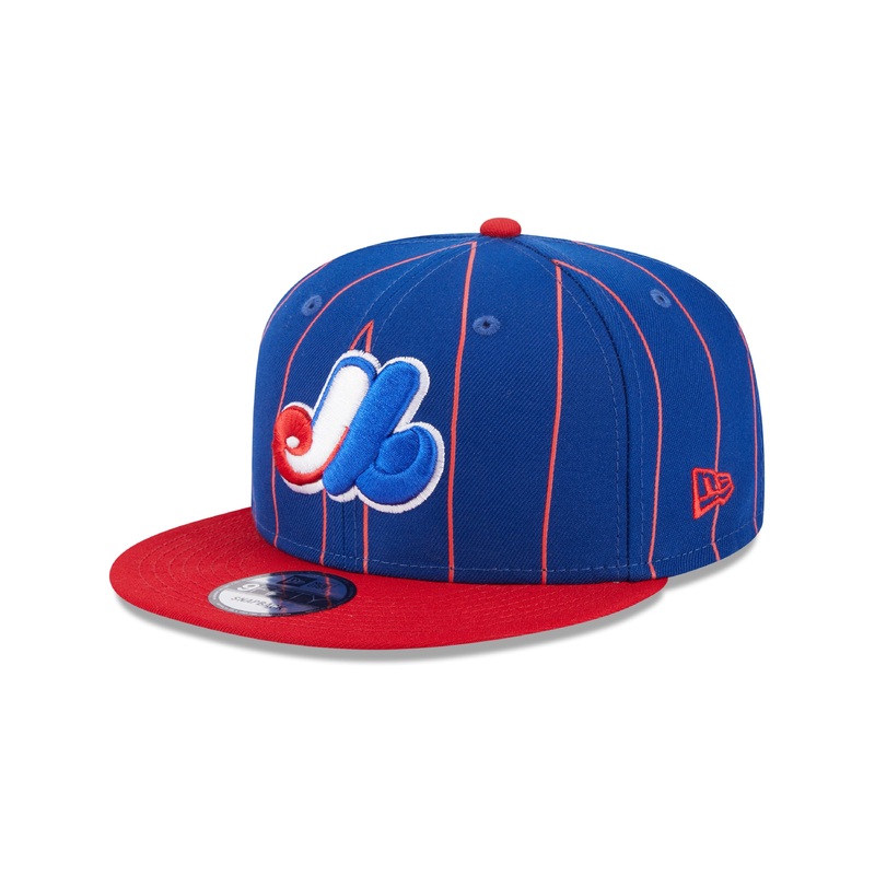 Montreal Expos MLB New Era Men’s Royal Blue 9Fifty Cooperstown Vintage Pinstripe Snapback