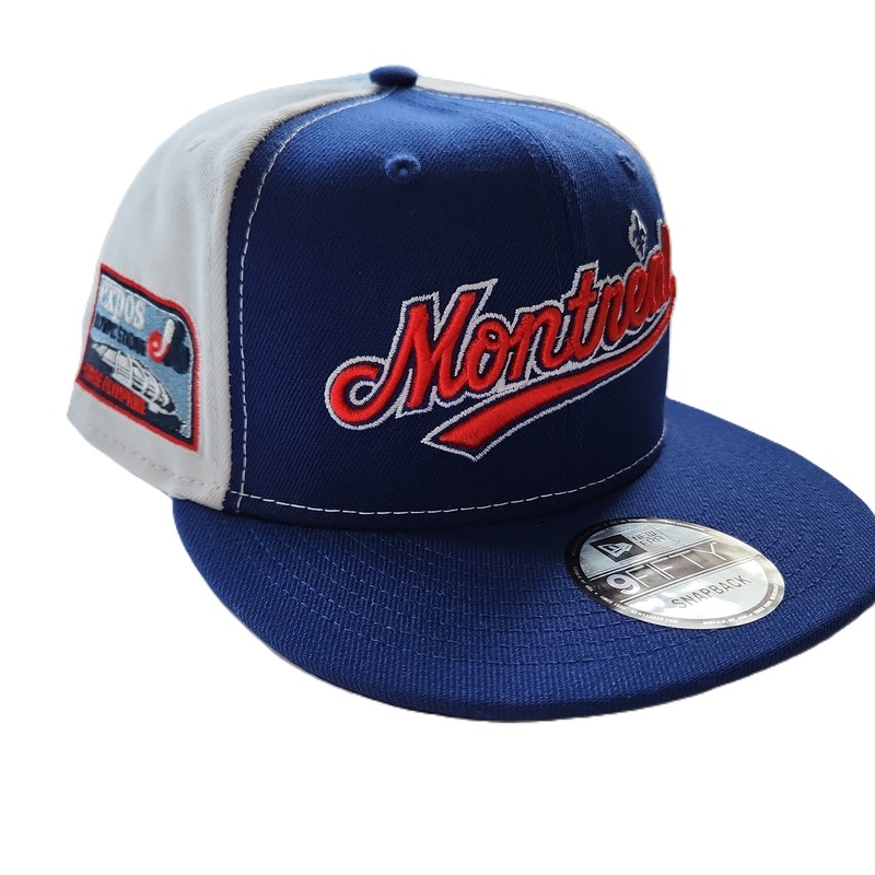 Montreal Expos MLB New Era Men’s Royal Blue 9Fifty Olympic Stadium Patch Cooperstown Snapback