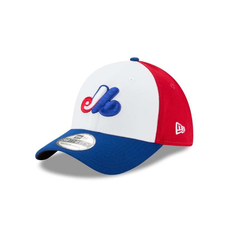 Montreal Expos MLB New Era Men’s Tricolor 39Thirty Team Classic Stretch Fit Hat