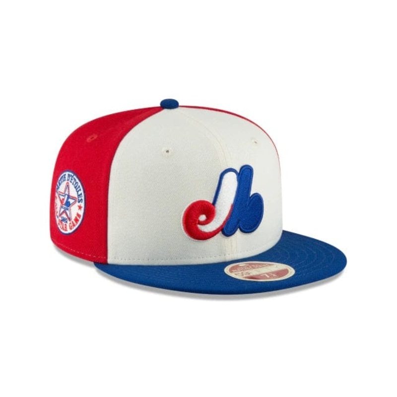 Montreal Expos MLB New Era Men’s Tricolor 59Fifty 1982 Cooperstown All Star Game Fitted Hat