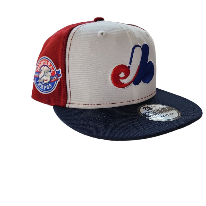 Montreal Expos MLB New Era Men’s Tricolor 9Fifty 25th Anniversary Cooperstown Snapback