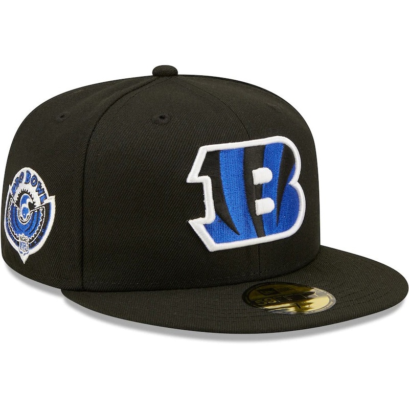 New Era Cincinnati Bengals Black Royal Undervisor 1990 NFL Pro Bowl 59FIFTY Fitted Hat