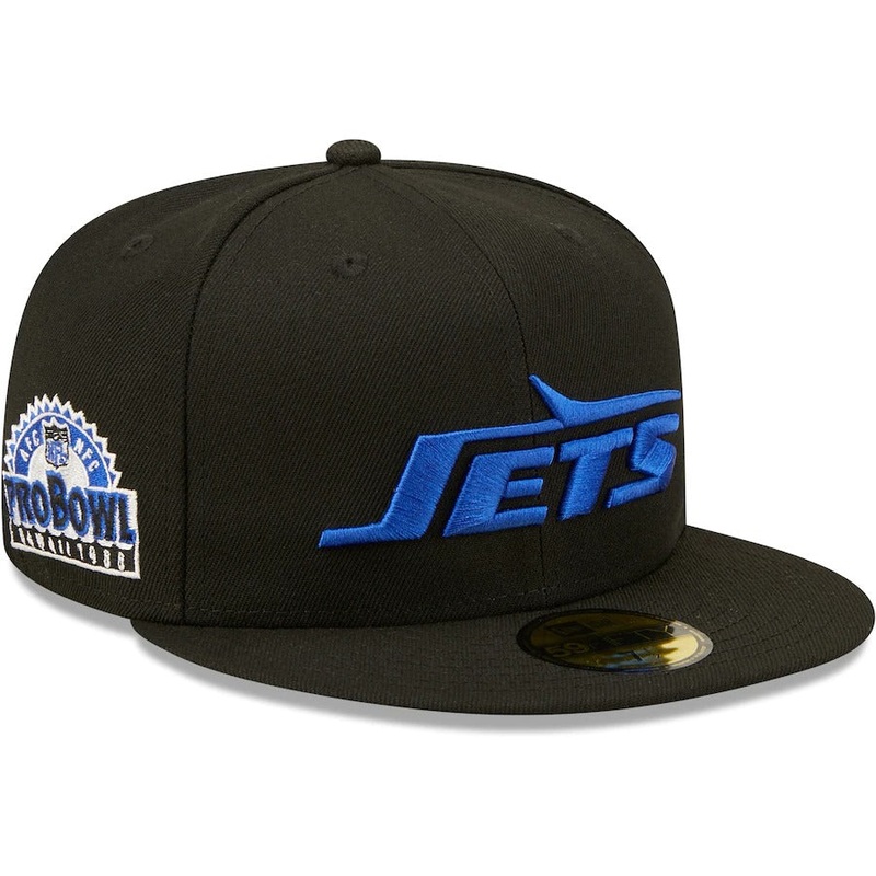 New Era New York Jets Black Royal Undervisor 1988 NFL Pro Bowl 59FIFTY Fitted Hat