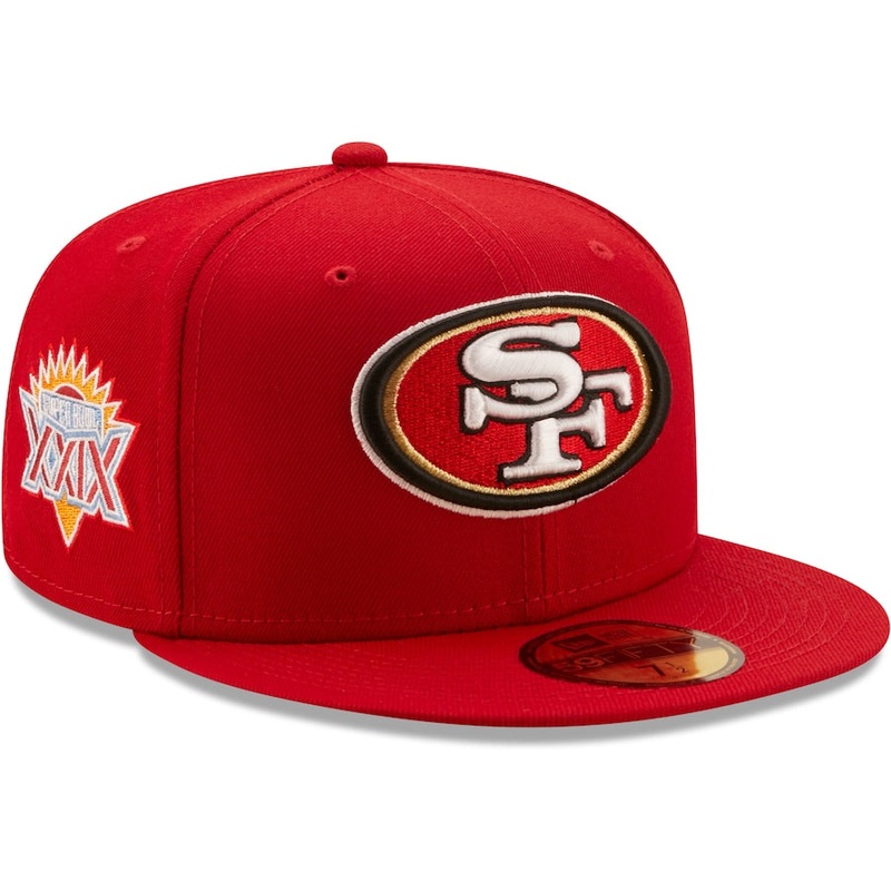 New Era Scarlet San Francisco 49ers 5x Super Bowl Champions 59FIFTY Fitted Hat