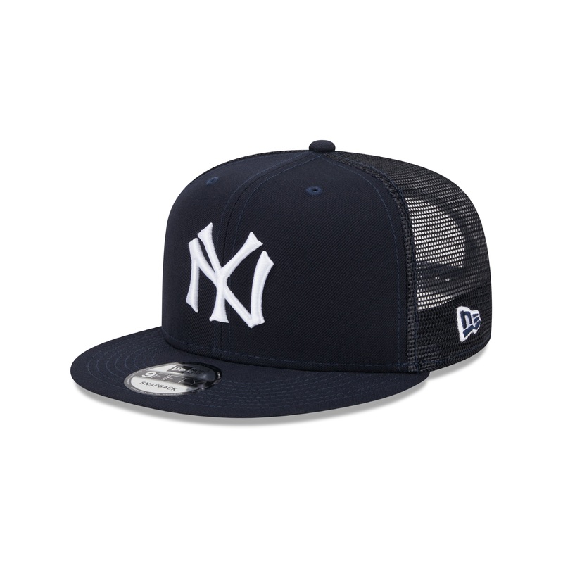 New York Yankees MLB New Era Men’s Navy 9Fifty Cooperstown Trucker Snapback