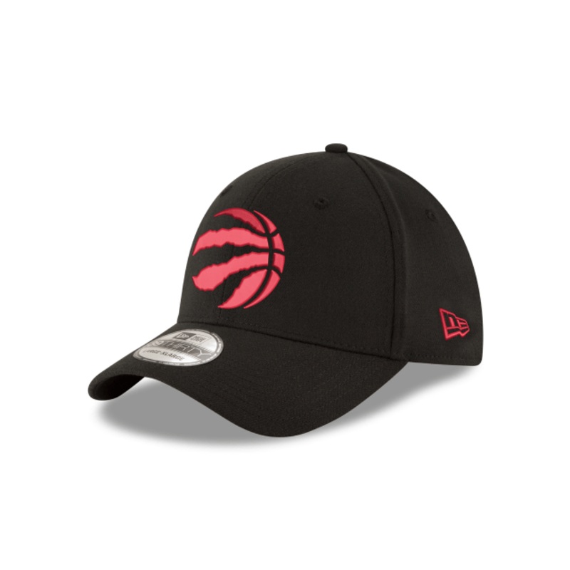 Toronto Raptors NBA New Era Men’s Black 39Thirty Team Classic Stretch Fit Hat