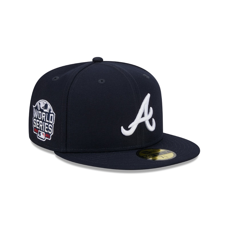 Atlanta Braves MLB New Era Men’s Black 59Fifty 2021 World Series Fitted Hat
