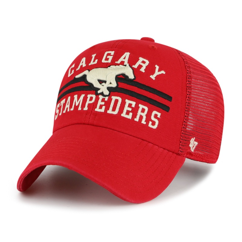 Calgary Stampeders CFL 47 Brand Men’s Red Highpoint Clean Up Adjustable Hat
