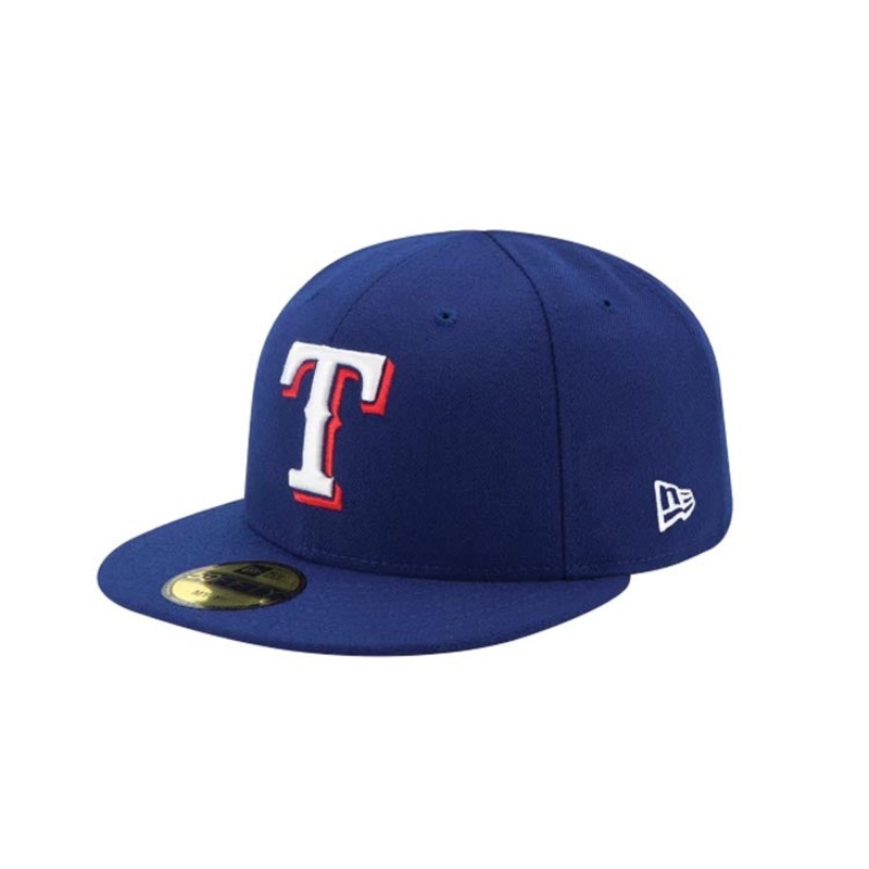(Infant) Texas Rangers New Era MLB 59FIFTY 5950 My 1st First Fitted Cap Hat Royal Blue Crown/Visor White/Red Logo