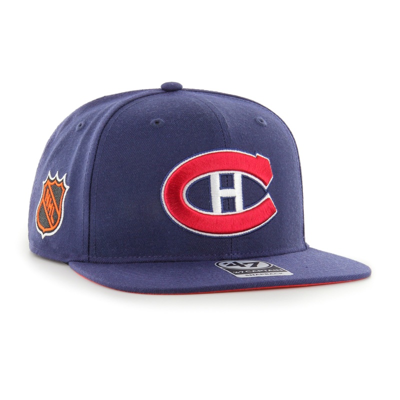 Montreal Canadiens NHL 47 Brand Men’s Navy Sure Shot Under Captain Snapback