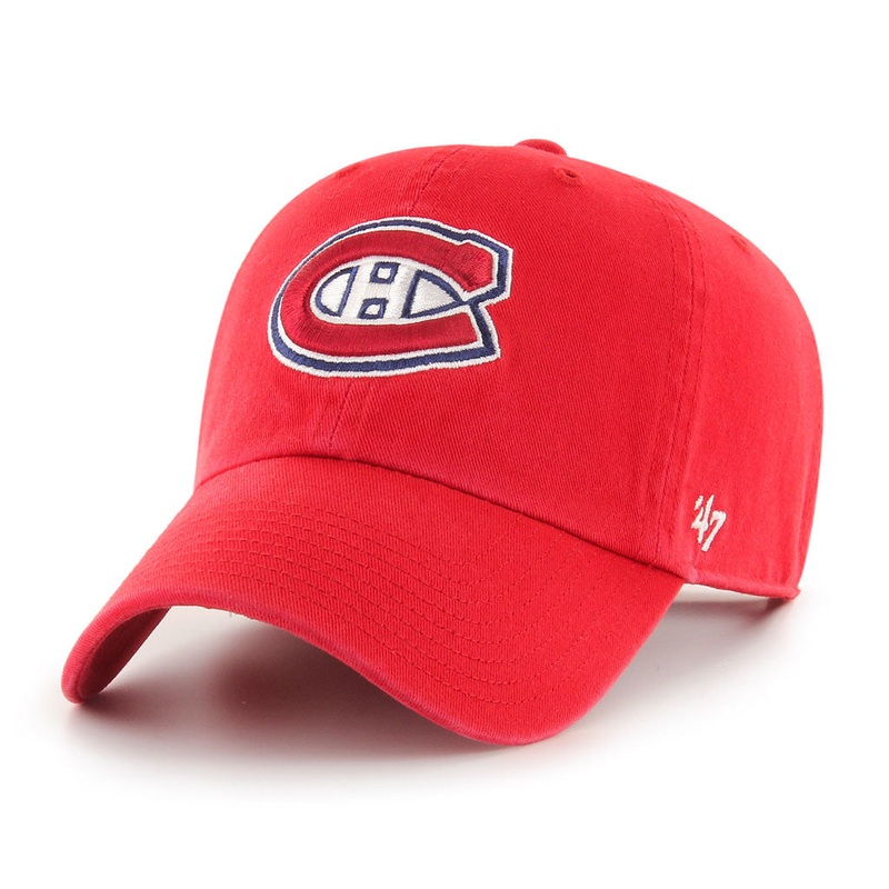 Montreal Canadiens NHL 47 Brand Men’s Red Clean Up Adjustable Hat