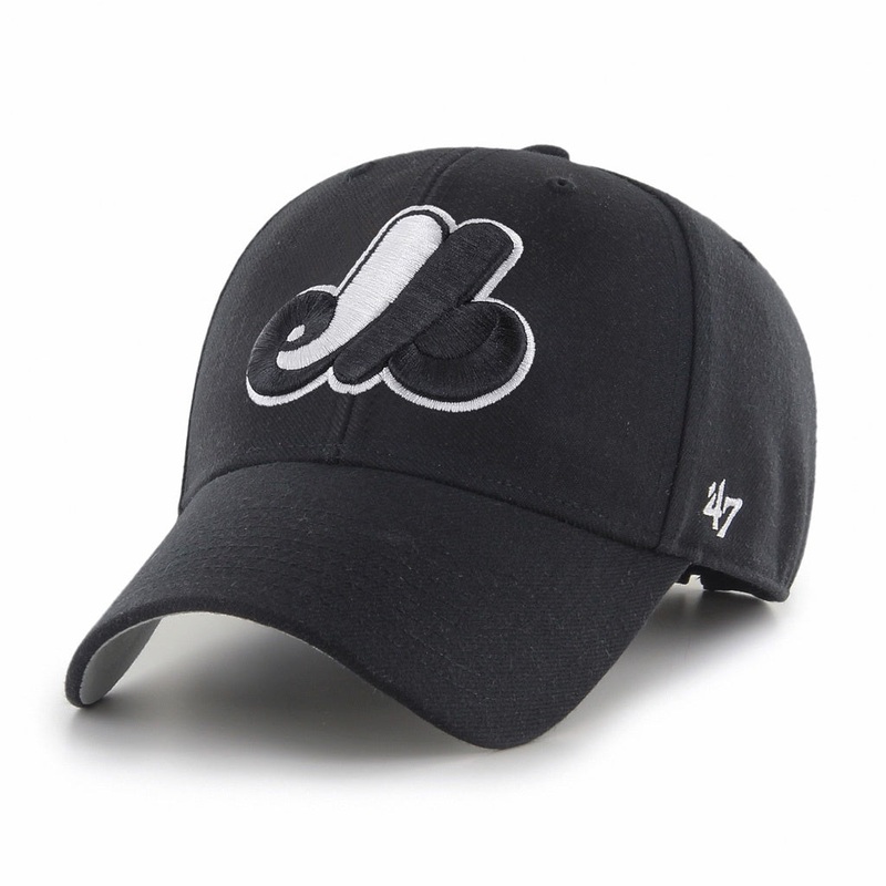 Montreal Expos MLB 47 Brand Men’s Black MVP Adjustable Hat
