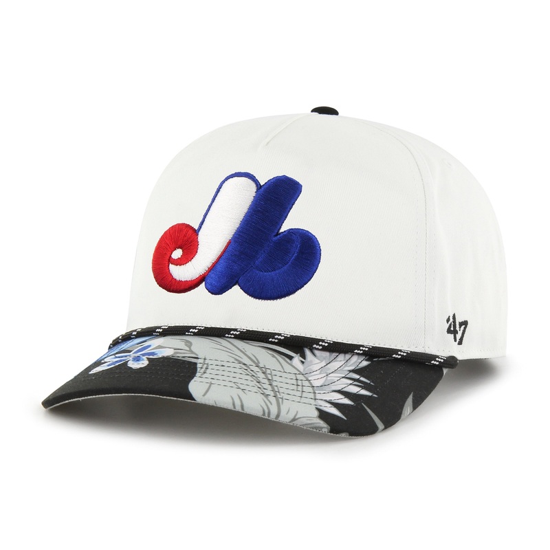Montreal Expos MLB 47 Brand Men’s White Dark Tropic Hitch Adjustable Hat
