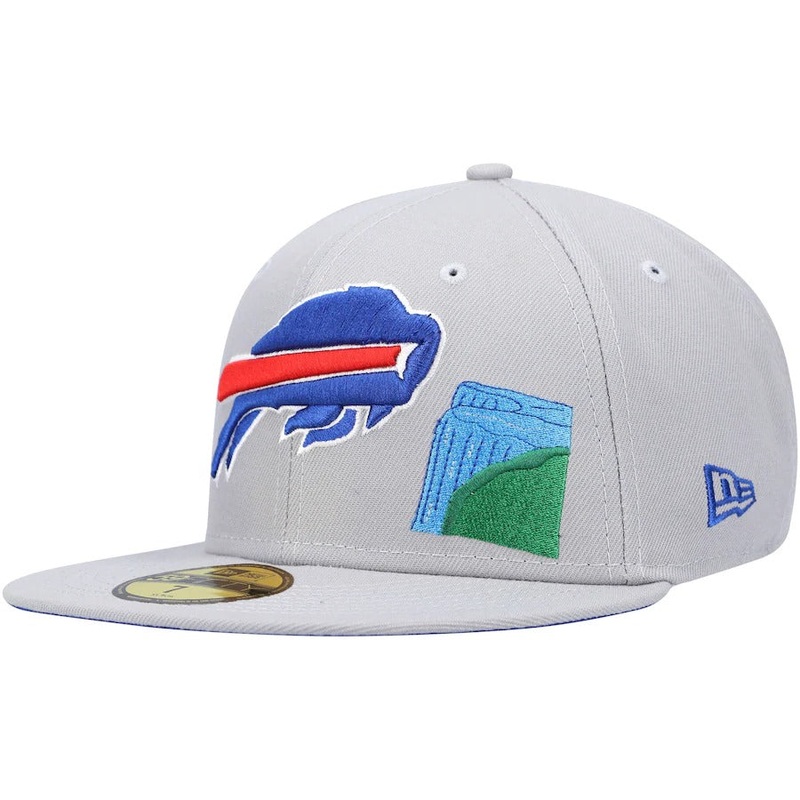New Era Buffalo Bills Gray City Describe 59FIFTY Fitted Hat