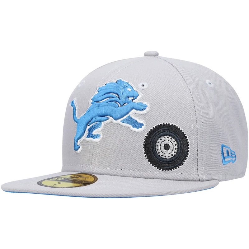 New Era Detroit Lions Gray City Describe 59FIFTY Fitted Hat