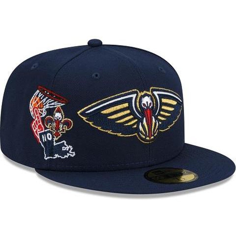 New Era New Orleans Pelicans Fan Out 59fifty Fitted Hat
