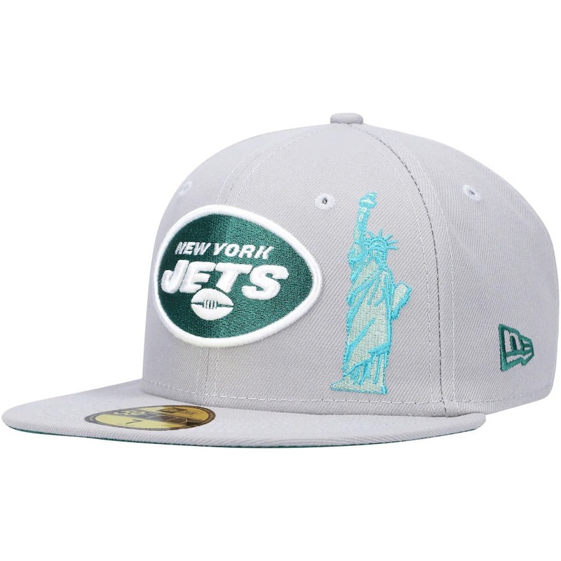 New Era New York Jets Gray City Describe 59FIFTY Fitted Hat