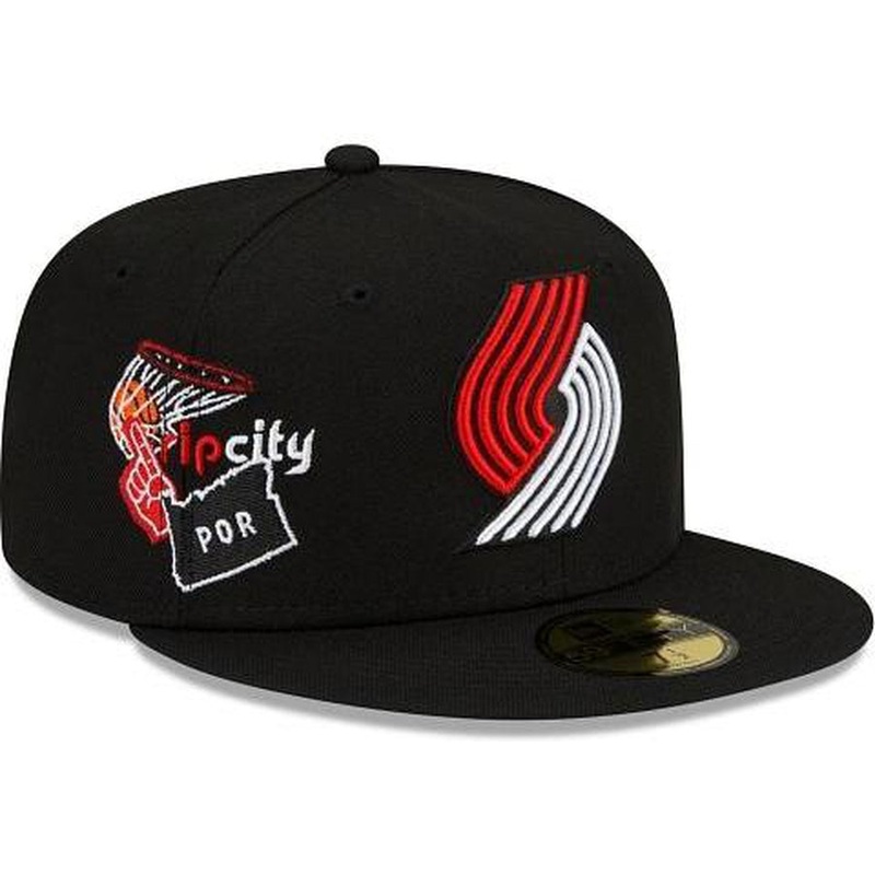 New Era Portland Trail Blazers Fan Out 59fifty Fitted Hat