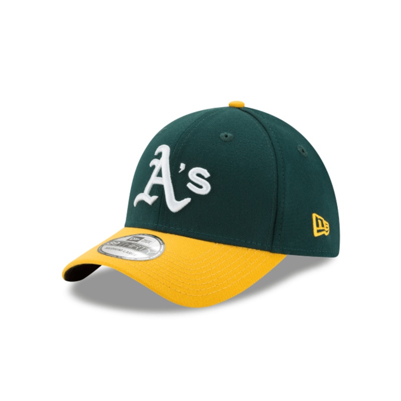 Oakland Athletics MLB New Era Men’s Green/Yellow 39Thirty Team Classic Stretch Fit Hat