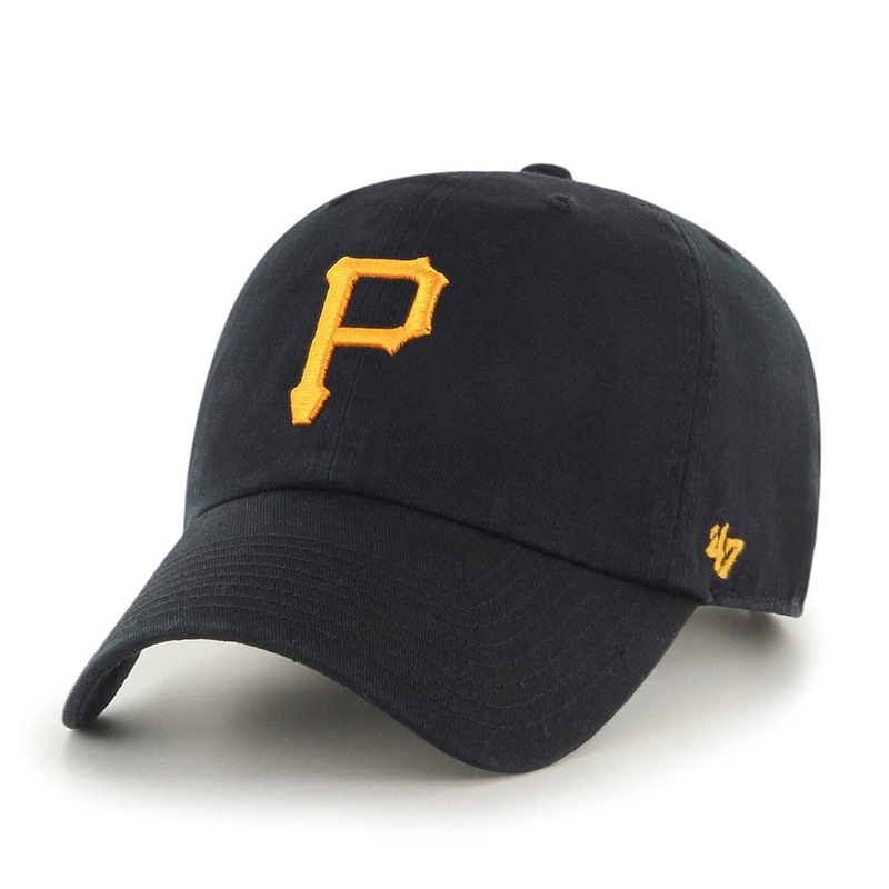 Pittsburgh Pirates MLB Brand Men’s Black Clean Up Adjustable Hat