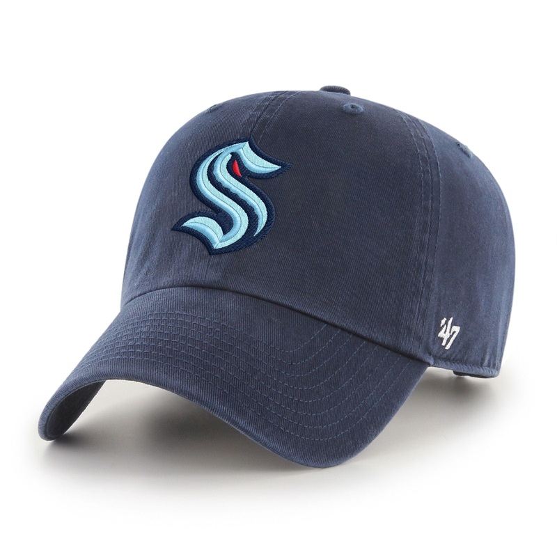 Seattle Kraken NHL 47 Brand Men’s Navy Clean Up Adjustable Hat