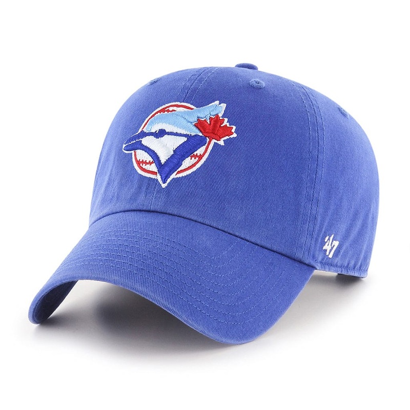 Toronto Blue Jays MLB 47 Brand Men’s Royal Blue Cooperstown Vintage Logo Clean Up Adjustable Hat