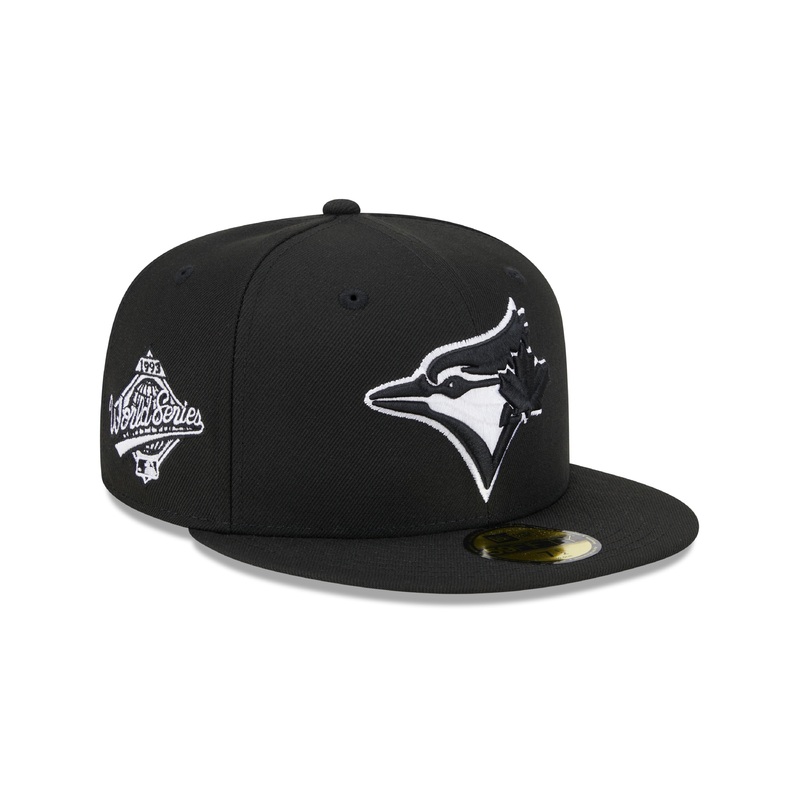 Toronto Blue Jays MLB New Era Men’s Black/White 59Fifty 1993 World Series Fitted Hat