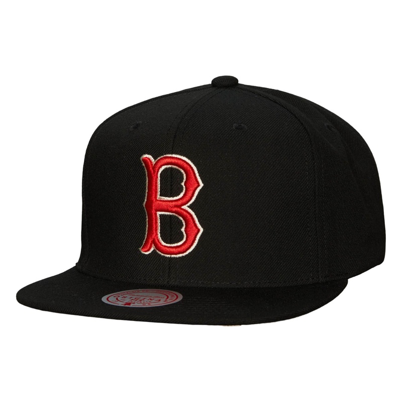 Boston Red Sox MLB Mitchell & Ness Men’s Black Team Classic Snapback