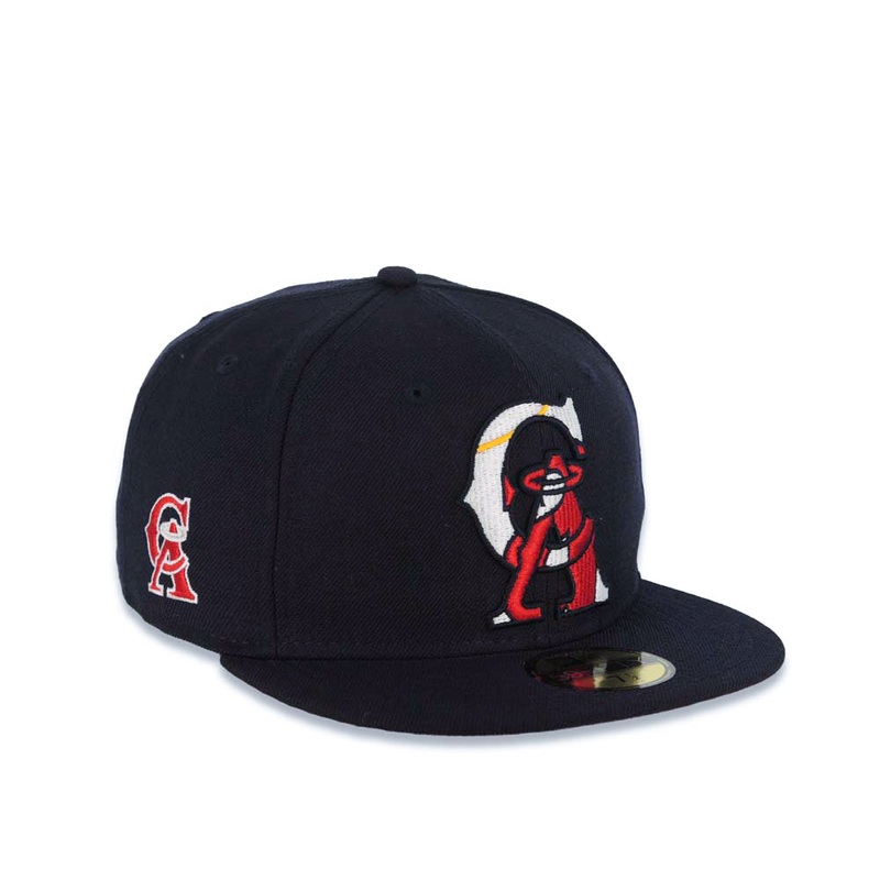California Angels New Era MLB 59FIFTY 5950 Fitted Cap Hat Navy Blue Crown/Visor Team Color CA Logo (Insider)