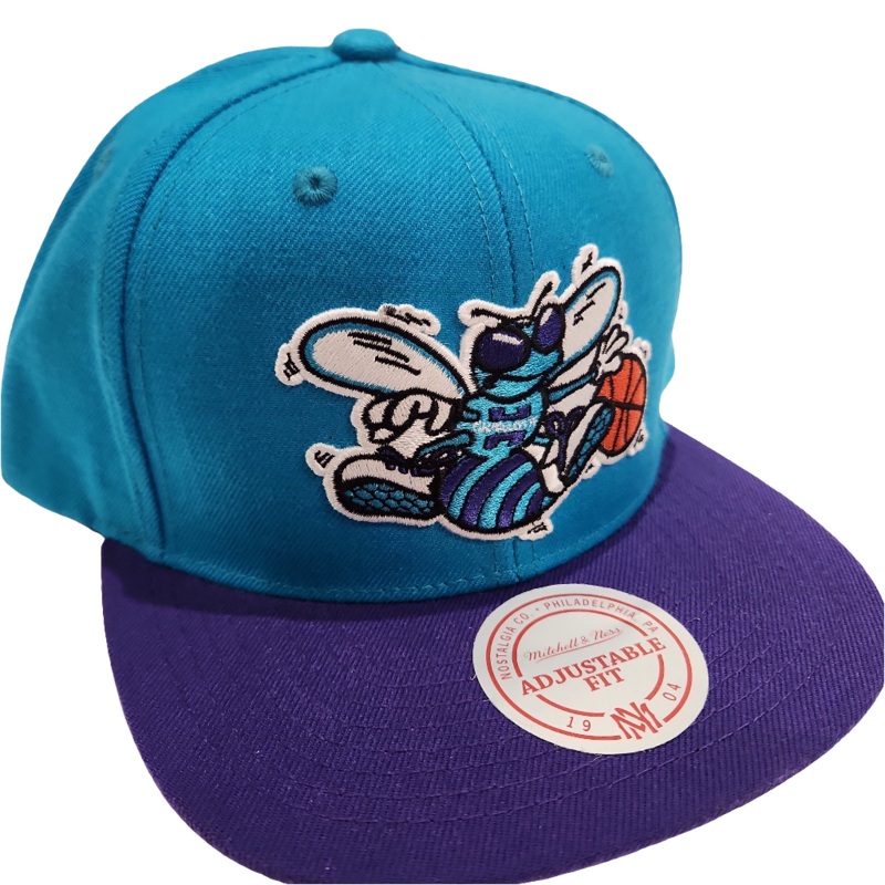 Charlotte Hornets NBA Mitchell & Ness Men’s Teal/Purple Two Tone Snapback
