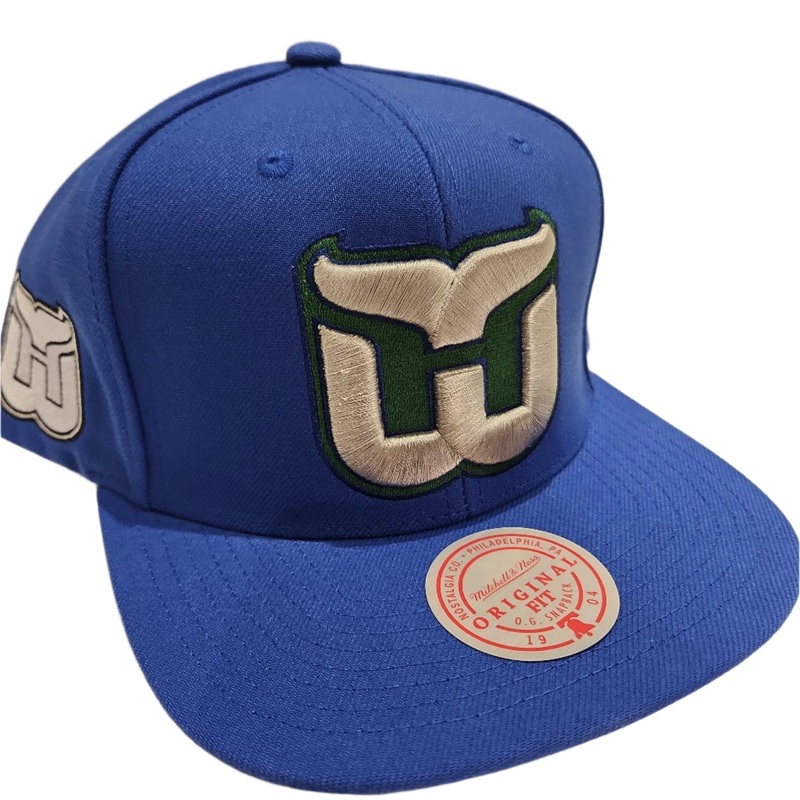 Hartford Whalers NHL Mitchell & Ness Men’s Royal Blue Alternate Flip Snapback