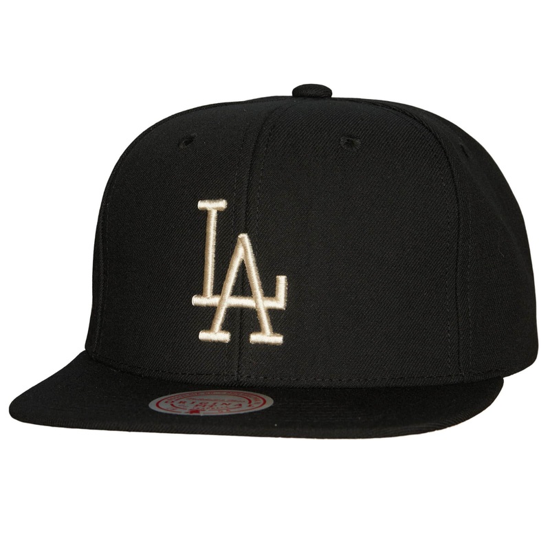 Los Angeles Dodgers MLB Mitchell & Ness Men’s Black Team Classic Snapback