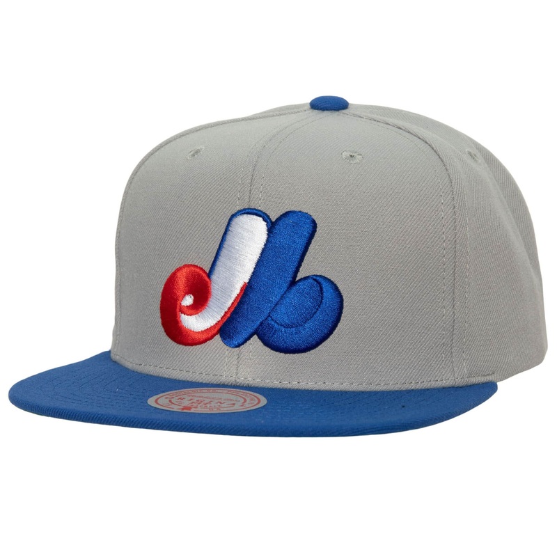 Montreal Expos MLB Mitchell & Ness Men’s Grey Cooperstown Snapback