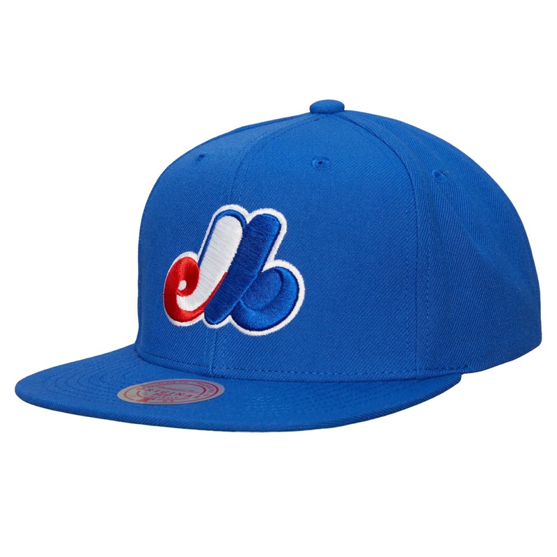 Montreal Expos MLB Mitchell & Ness Men’s Royal Blue Cooperstown Evergreen Snapback