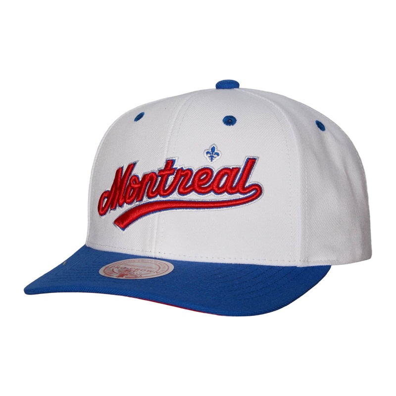 Montreal Expos MLB Mitchell & Ness Men’s White Cooperstown Evergreen Snapback