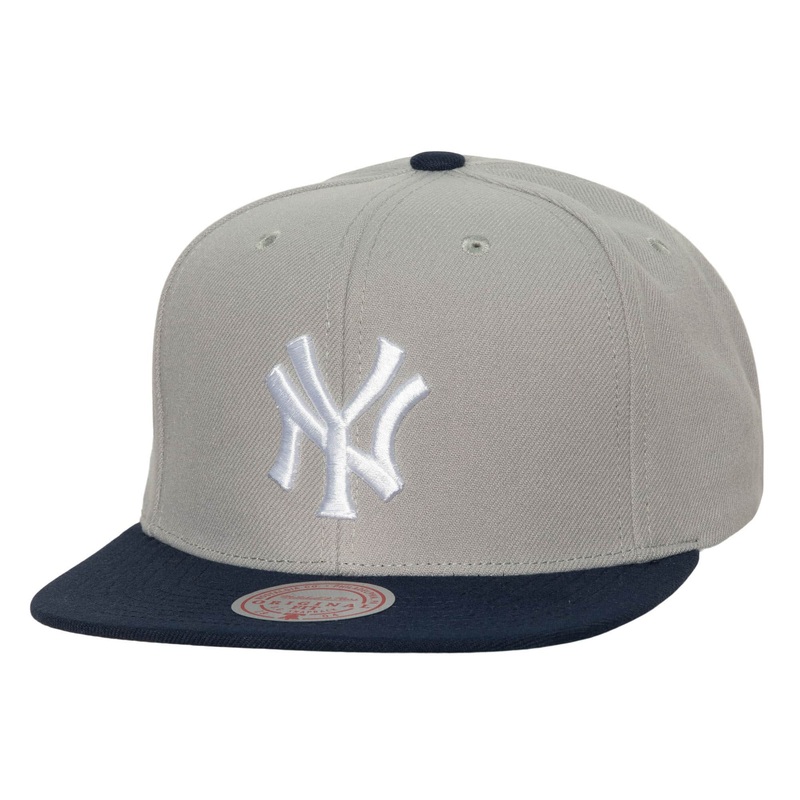 New York Yankees MLB Mitchell & Ness Men’s Grey Cooperstown Snapback