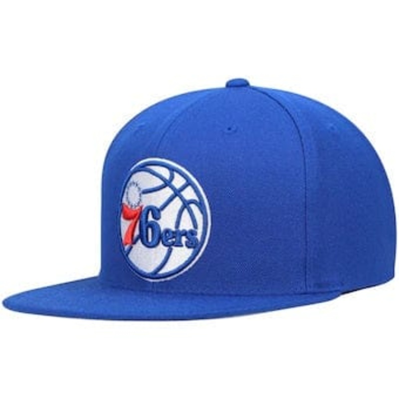 Philadelphia 76ers NBA Mitchell & Ness Men’s Blue Team Ground Snapback