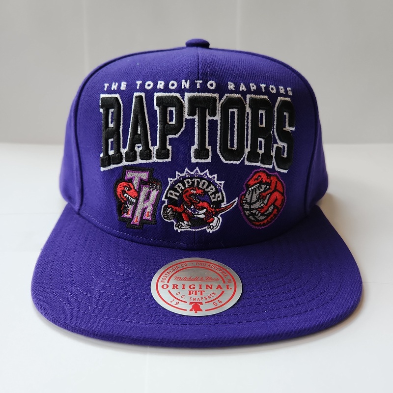 Toronto Raptors NBA Mitchell & Ness Men’s Purple Champ Stack Snapback