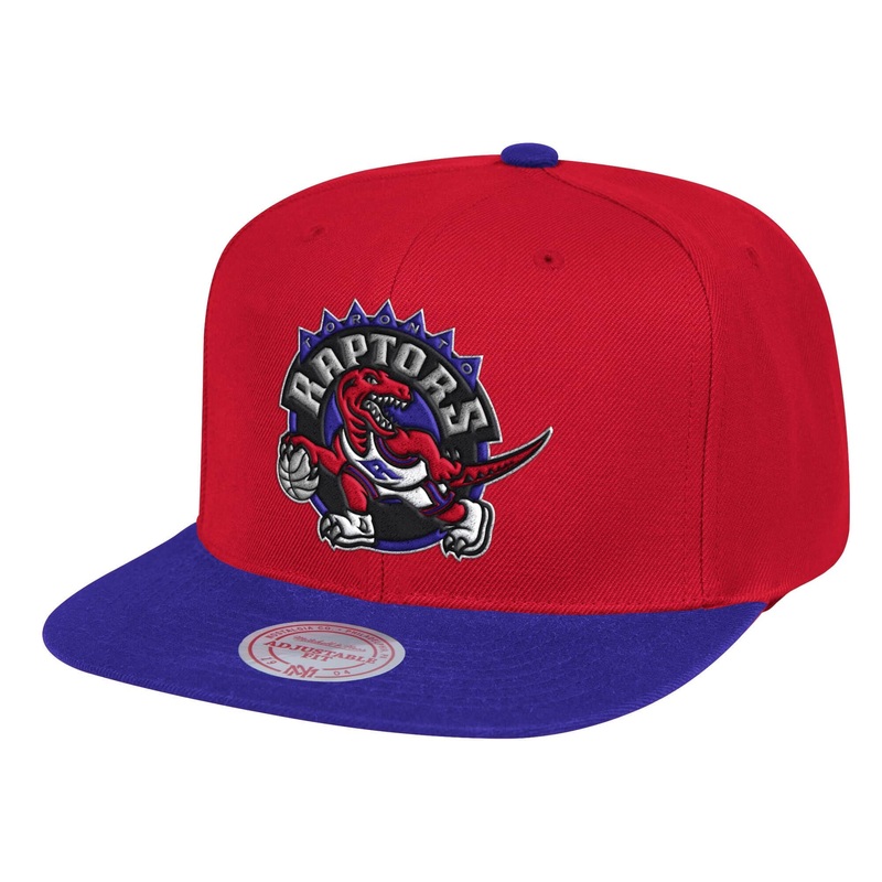 Toronto Raptors NBA Mitchell & Ness Men’s Red Wool Two Tone Snapback