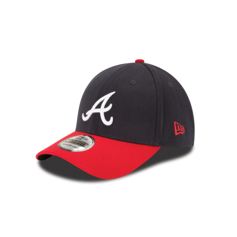 Atlanta Braves MLB New Era Men’s Navy/Red 39Thirty Team Classic Stretch Fit Hat
